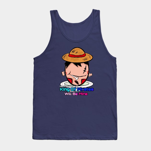 Lucky Egg Wannabe King Of Pirates Tank Top by Art_Ricksa